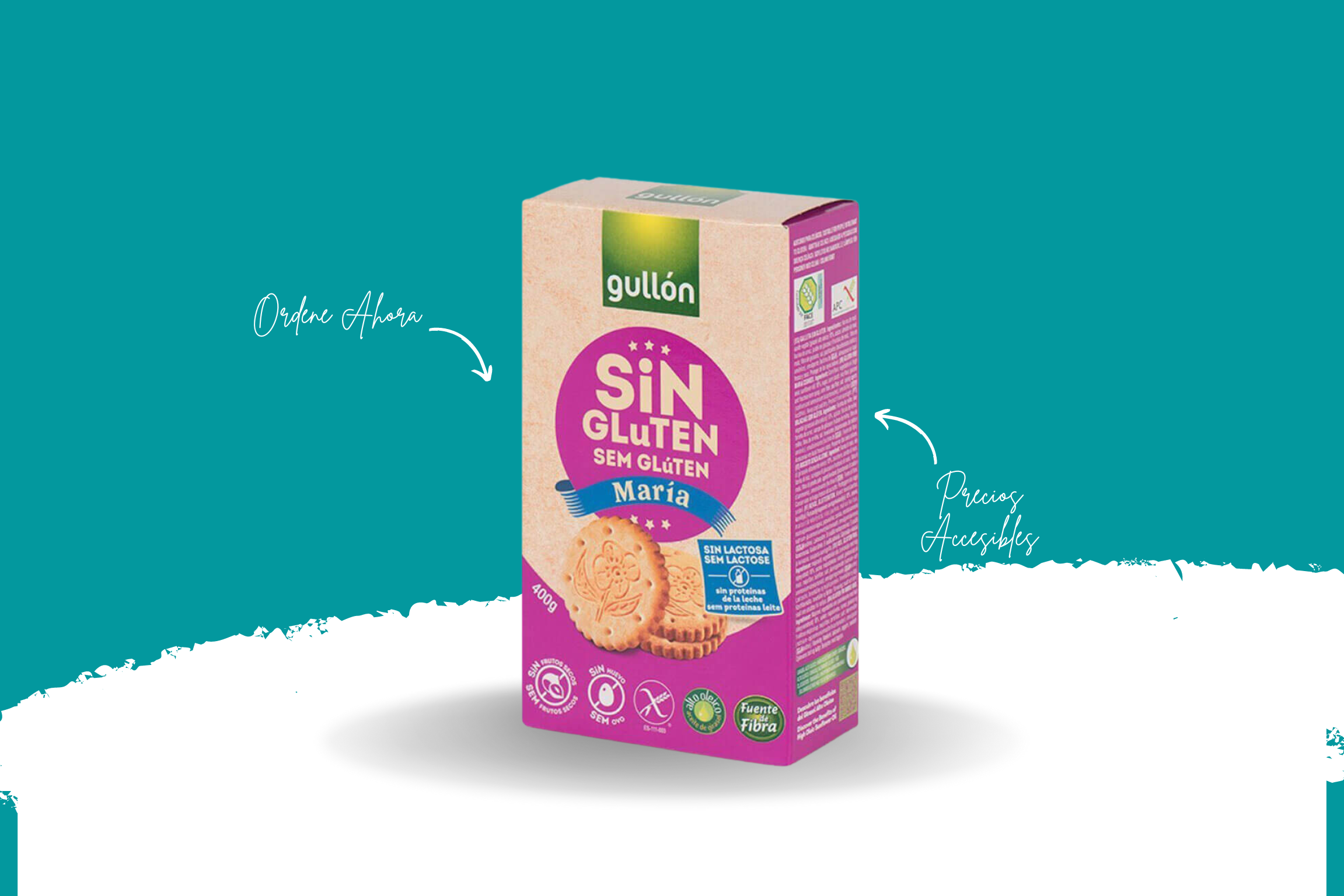 No contiene gluten, leche, huevo.