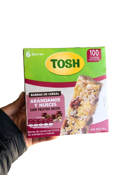 Barra de cereal arandanos y nueces 138g