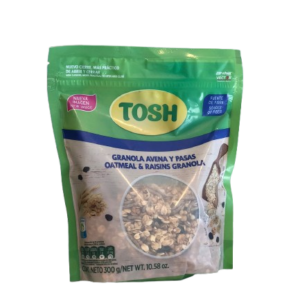 Cereal granola avena y pasas 300g