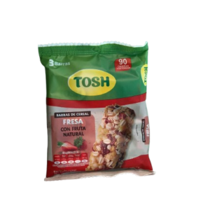 Barra de cereal fresa con fruta natural 69g