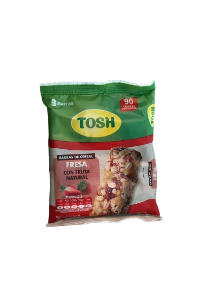 Barra de cereal fresa con fruta natural 69g
