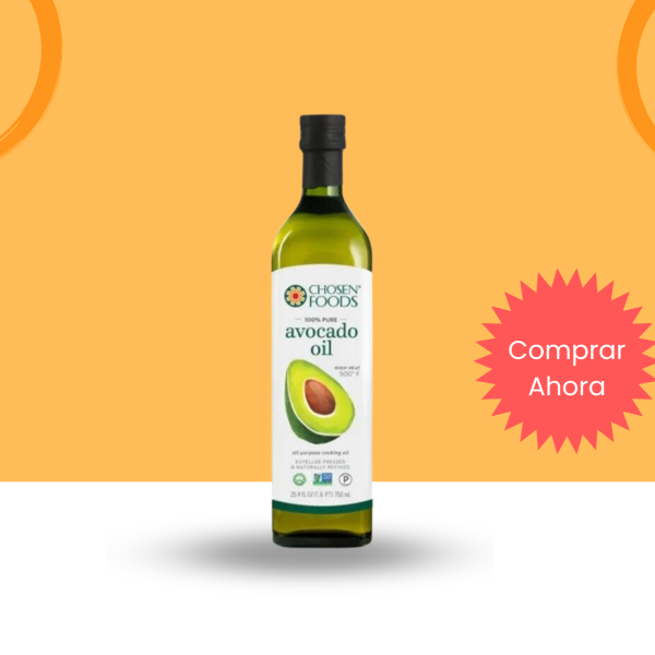 Delicioso aceite de aguacate 100% puro.